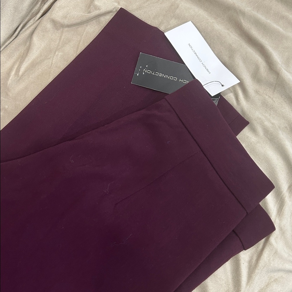 French Connection Burgundy pants
